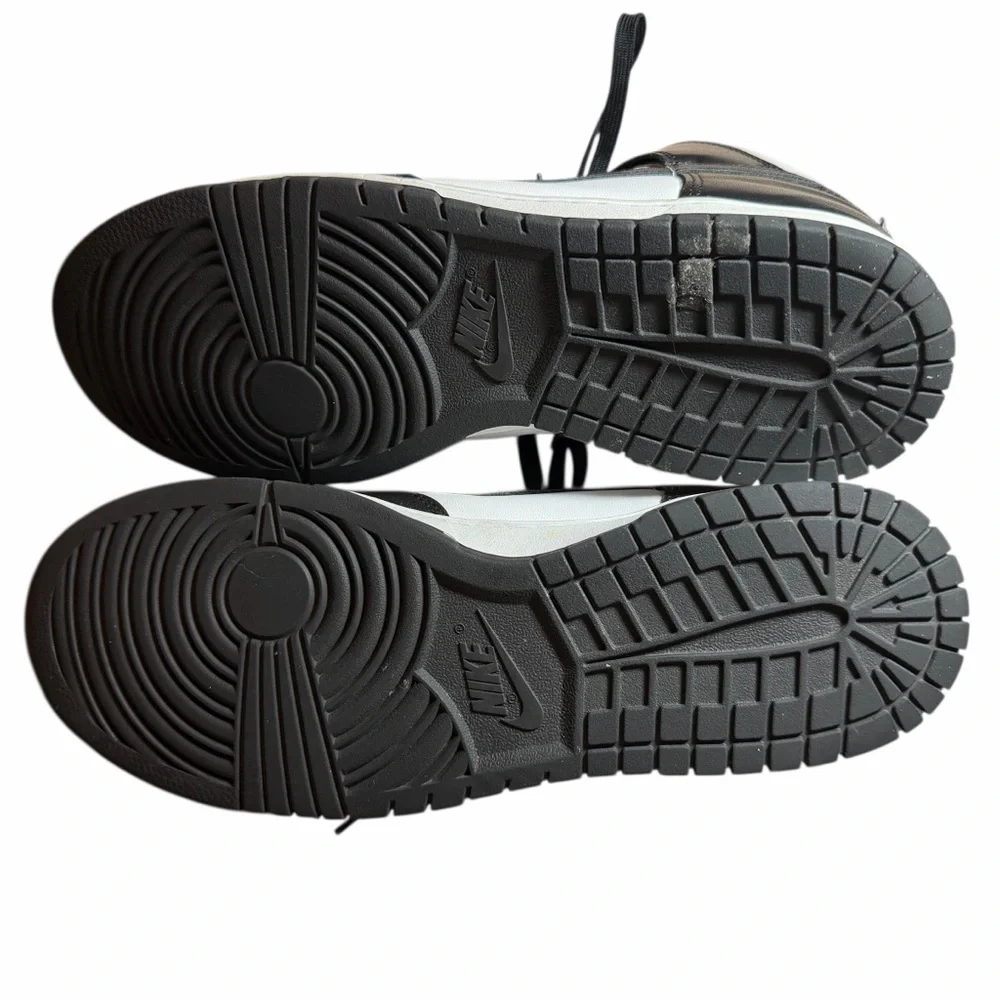 Black & White High-Top Men’s Sneakers